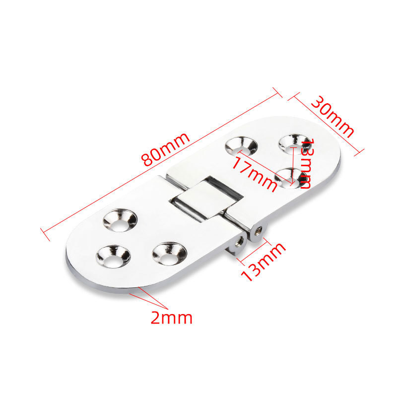 Zinc Alloy Mounted Folding Hinges Self Supporting Foldable Table Cabinet Door Hinge Furniture Hardware: Silver 1pc