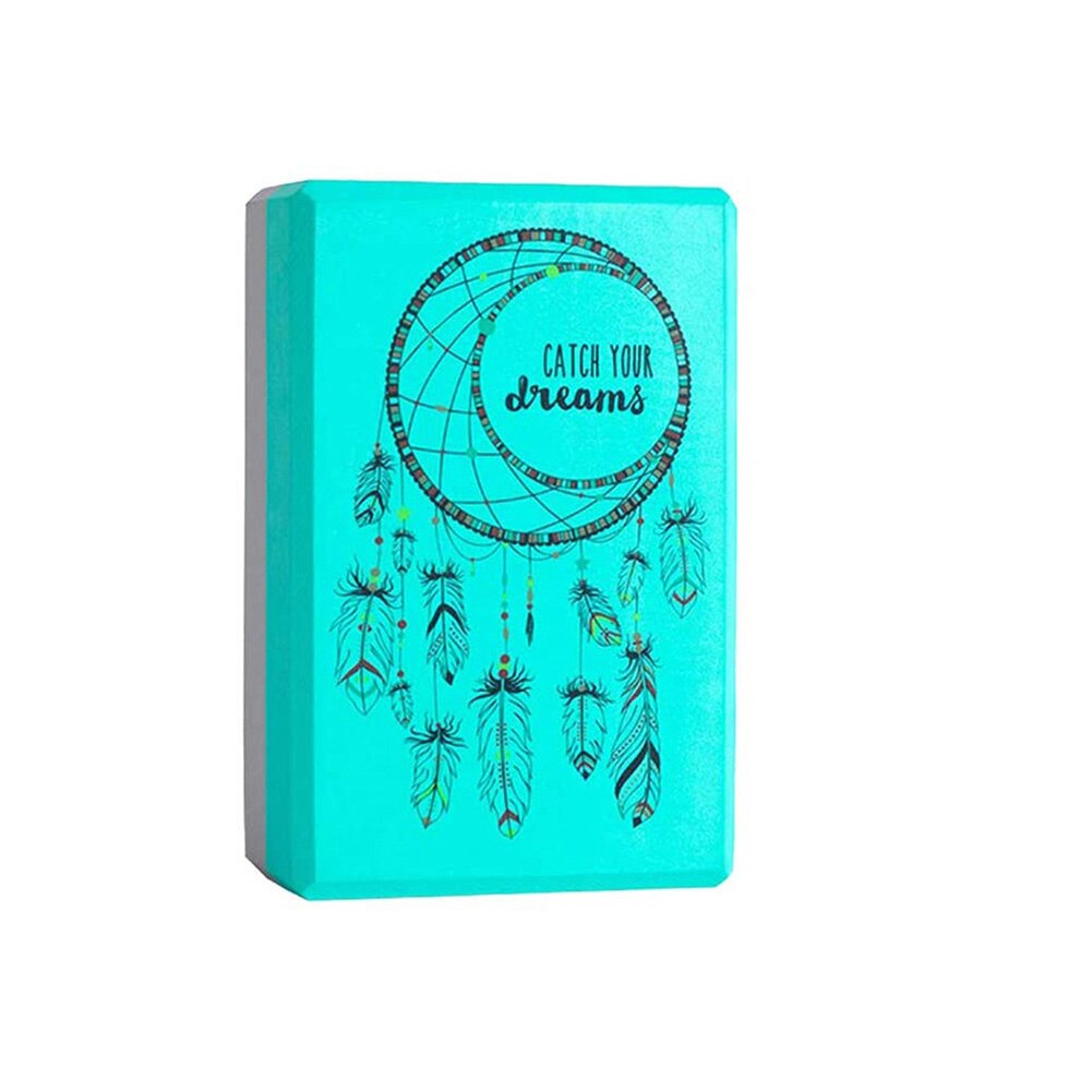 Dreamcatcher eva gym yoga tegelblock stretching hjälpmedel pilates fitnessverktyg yoga bolster kudde kudde stretching kroppsformning: Grön
