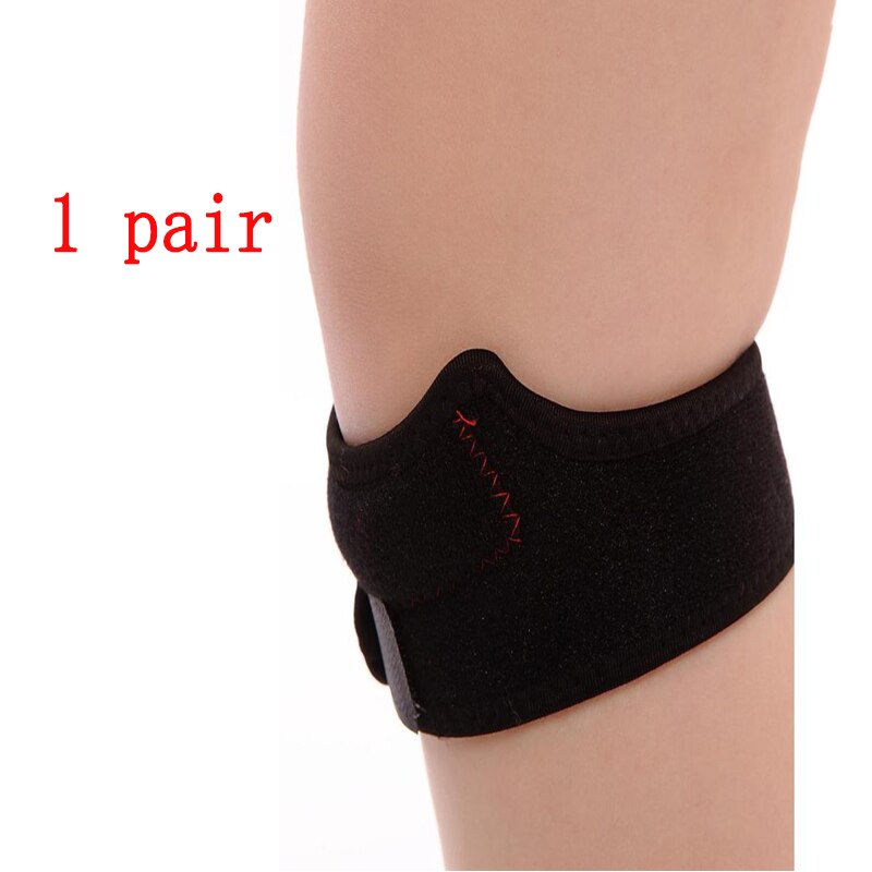 1 PCS Tibia Band Kneepad Cycling Sports Running Knee Compression Knee Pads Outdoor Sports Knee Pads Fitness Protector Kneepad: 1pair