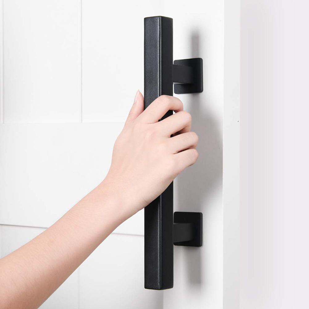 Black Matte Door Handle Barn Garage Durable American Handle Sided Indoor Wooden Door Universal Replacement Furniture