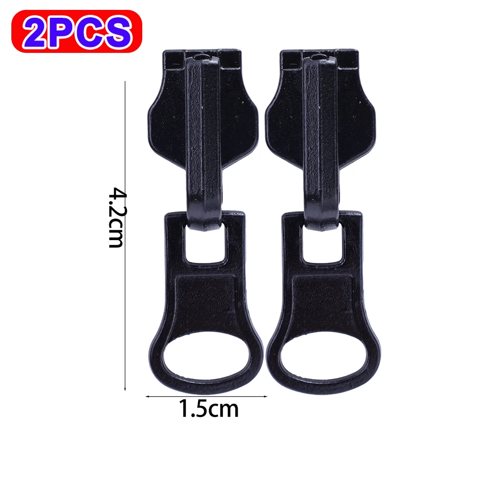 2-10 SZTUK Dwustronne obrotowe zamki błyskawiczne na szynę Kurtka Sukienka Torba Bagaż Metalowe głowice zamków błyskawicznych Zestaw naprawczy Czarny zamek błyskawiczny: Jasny Złoty