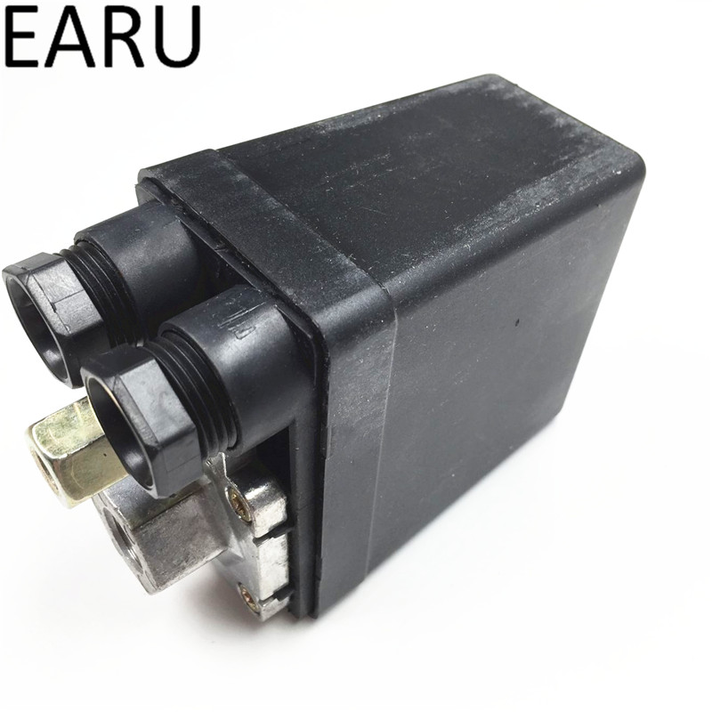 Heavy Duty Air Compressor Drukschakelaar Regelklep 90 Psi-120 Psi Luchtcompressor Schakelaar 1/4 Port controle Controller 220V