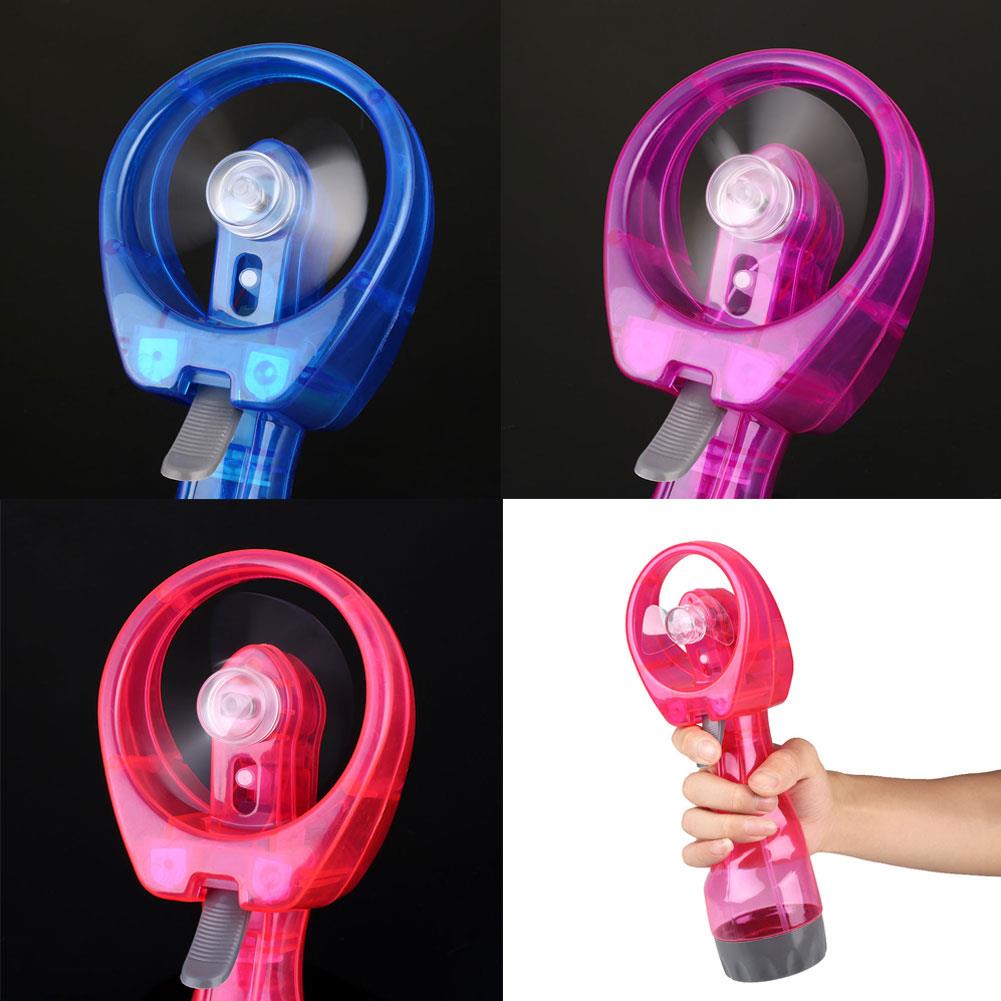 Willekeurige Kleur Abs Handheld Fan Schroevendraaier Mini Mist Mode Houvast Draagbare Handable Waternevel Zomer Strand Reizen Mini Fan