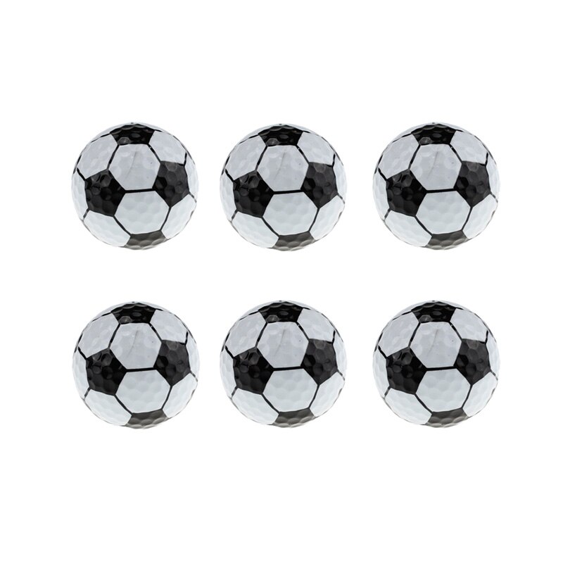 Crestgolf 6 Stuks Per Pack Novelty Sport Praktijk Golfballen Ballen Twee Layer Golf Pelotas Diverse Golfbal Driving Range bal: style4