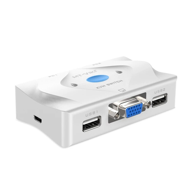 VGA USB automatische KVM switch 2 Port Smart KVM Schalter 2 eingang 1 ausgang VGA USB Hotkey Wired Remote Controller wählen sie Auto Scan