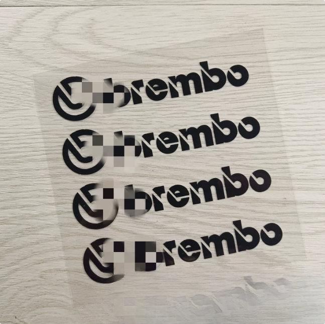 4PC knapp Motorrad Aufkleber für Brembo Motorrad Auto Bremssattel Aufkleber Wasserdichte Sonnencreme Vinyl Aufkleber Dekoration: Armee Grün