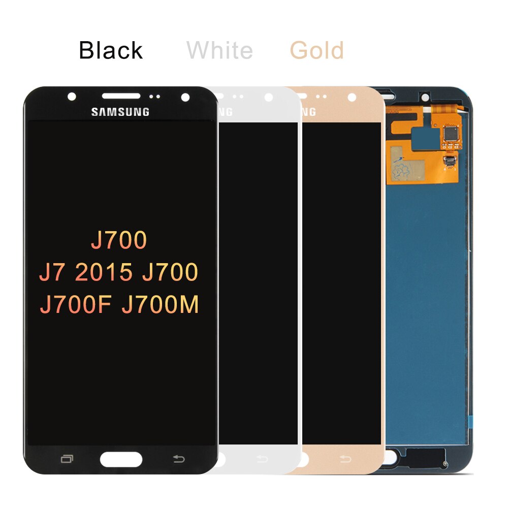 Können Einstellen Helligkeit J700 LCD J710 Digitizer Für Samsung GALAXY J7 Pro Display Touchscreen Digitizer J730 LCD Montage