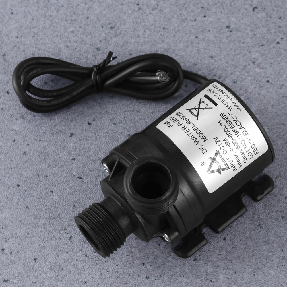 1PC DC 12V Brushless Submersible Water Pump 800L/H 5M for Fountain Pool Solar Circulation System Water Circulation System