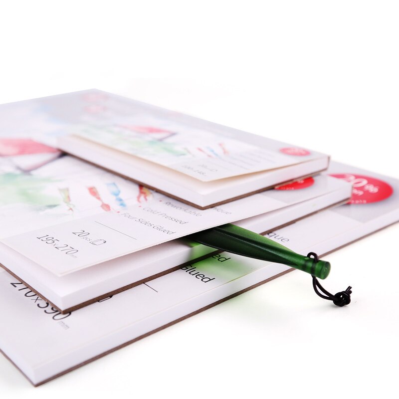 Sakura-Cuaderno de papel blanco de acuarela de 32K, cuaderno de bocetos pintados a mano, agenda de artista, suministros de oficina y escuela, papelería