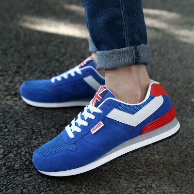 Män sneakers utomhus promenader hålla balans sportsko män löpning andas mesh zapatillas deportivas sneakers