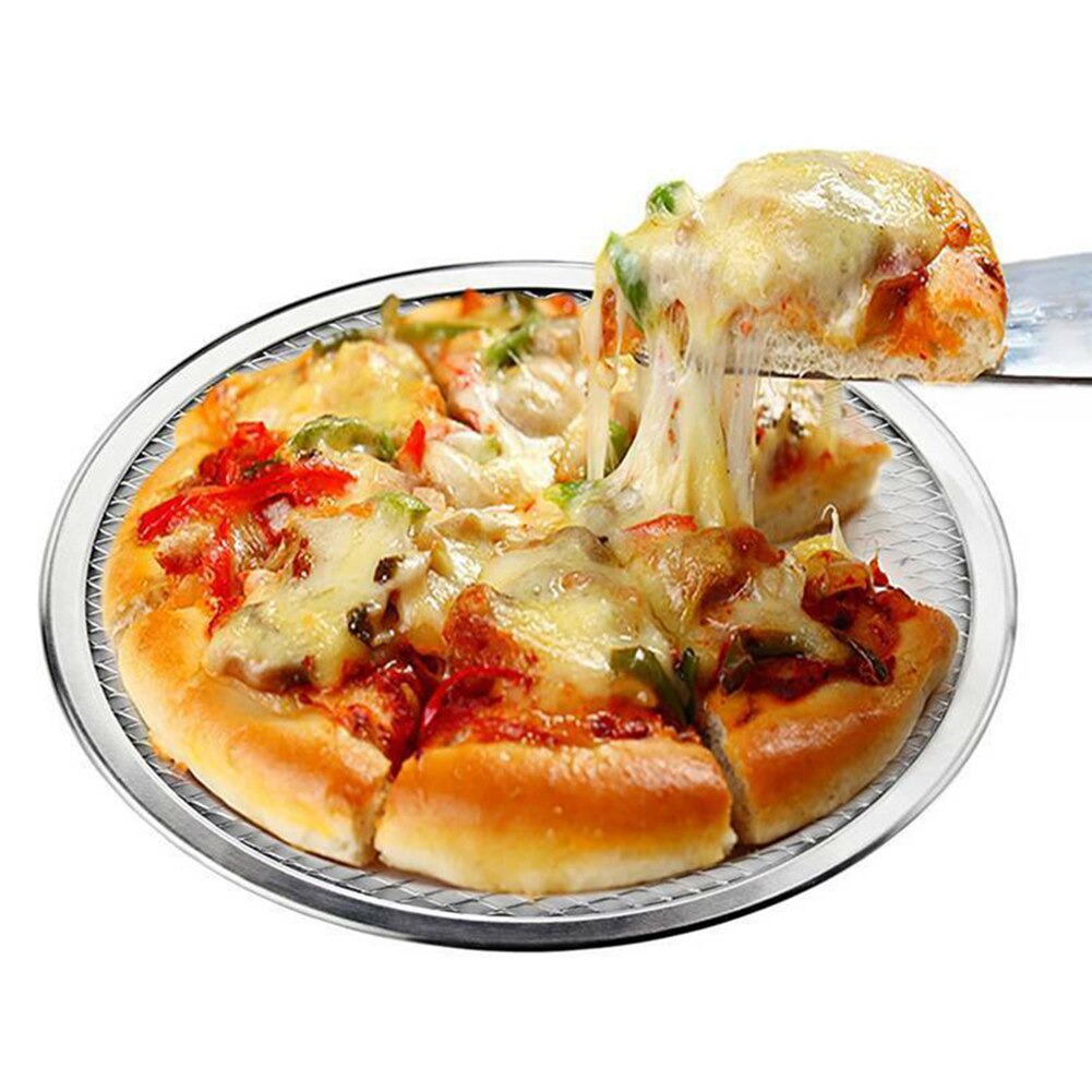 Thickened Pizza Net Plate 16/18/22 inch Aluminum Pizza Screen Baking Plate Pizza Drying Pizza Net Baking Die