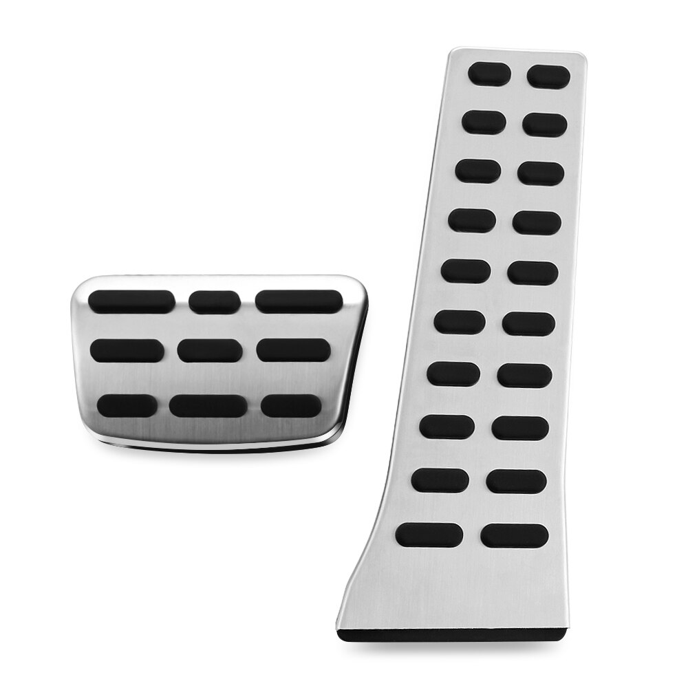Car-styling Brake Accelerator clutch Pedal cover Case for Hyundai ix35 Sonata 8 Mistra i35 Santa Fe auto accessories: Steel AT 2pcs