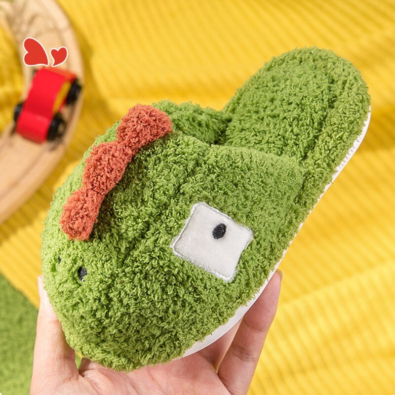 Indoor Kinderen Slippers In De Winter Kinderen Katoenen Schoenen Flats 3-6 Jaar Oude Warme Thuis Schoenen Non-slip Baby Jongens En Meisjes Slippers