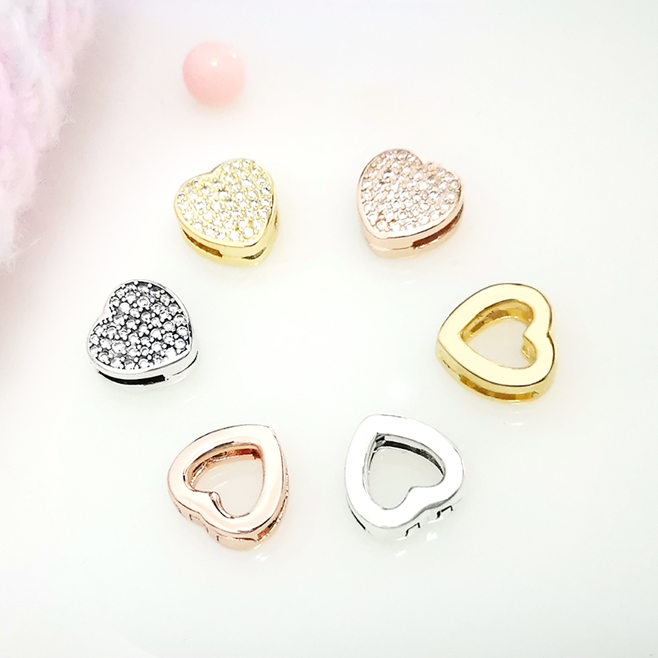 100% authentische 925 Sterling Silber Liebe kombination Shiny Zirkon Charms Original Reflexion Geeignet für frauen zu tragen DIY