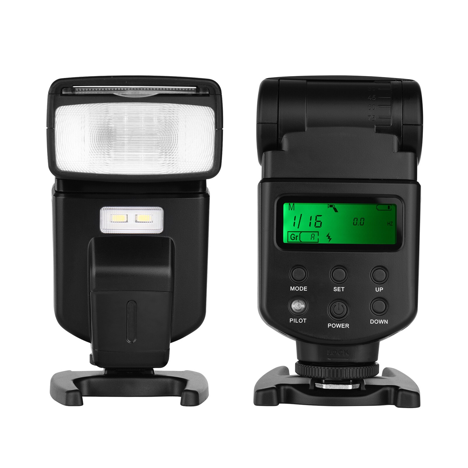 Andoer Universal Camera Flash Speedlite GN40 Adjustable LED Fill Light On-camera Flash for Canon Nikon Olympus Pentax DSLRs