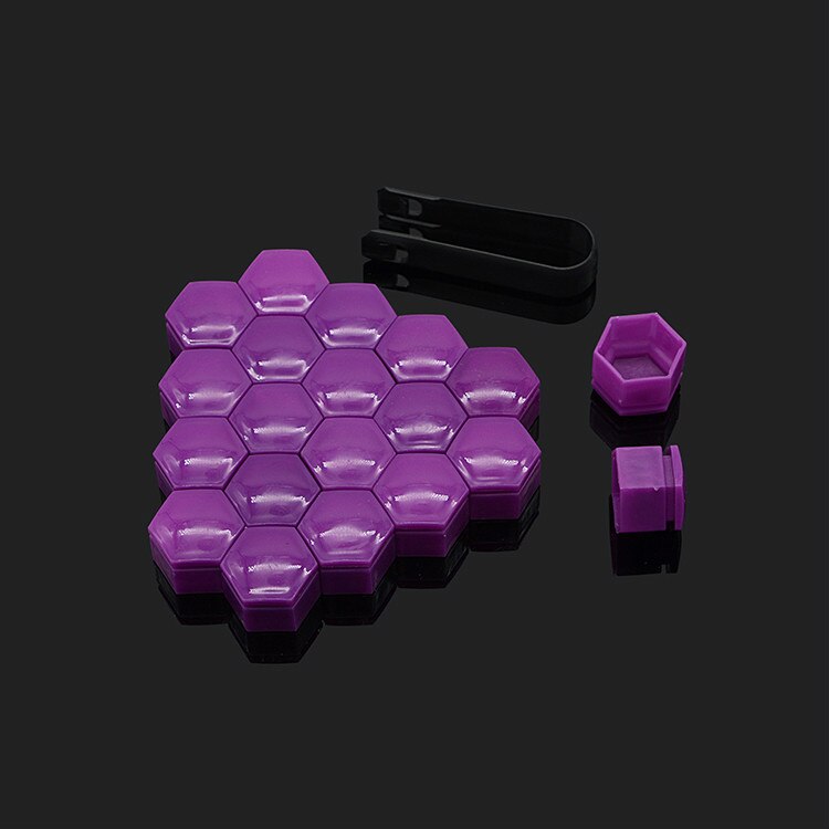 Tapacubos de coche de 22mm cubierta de tornillo, tuerca de rueda, cubierta de perno, tapas protectoras para pernos, Protector de tornillo de cubo, estilo para Buick Regal, 20 Uds.: Purple