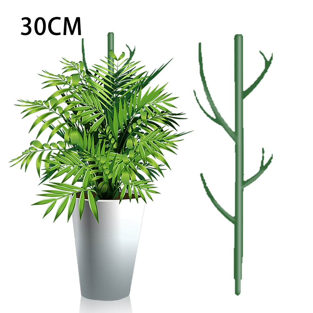30/60/90cm galho planta suporte 3 pçs suporte ramo de árvore plantas estacas treliça destacável para jardim vaso flor musgo pólo: Bege