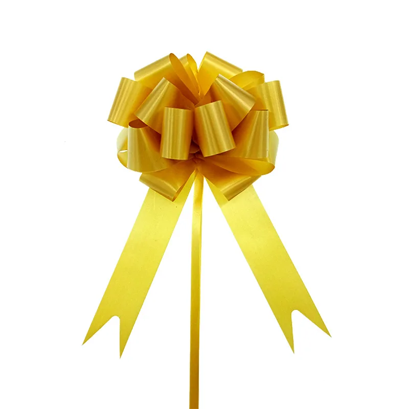 30 stuks kerstslinger bloemlint bruiloft geschenkdoos verpakking lint stereoscopische bolvormige hand getrokken bloem: Goud