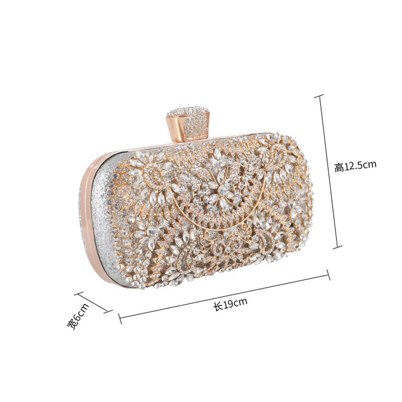 Diamanten avondtasje pu dames dagtasje ketting handtas schoudertas clutch dames bankettas mini messenger bag