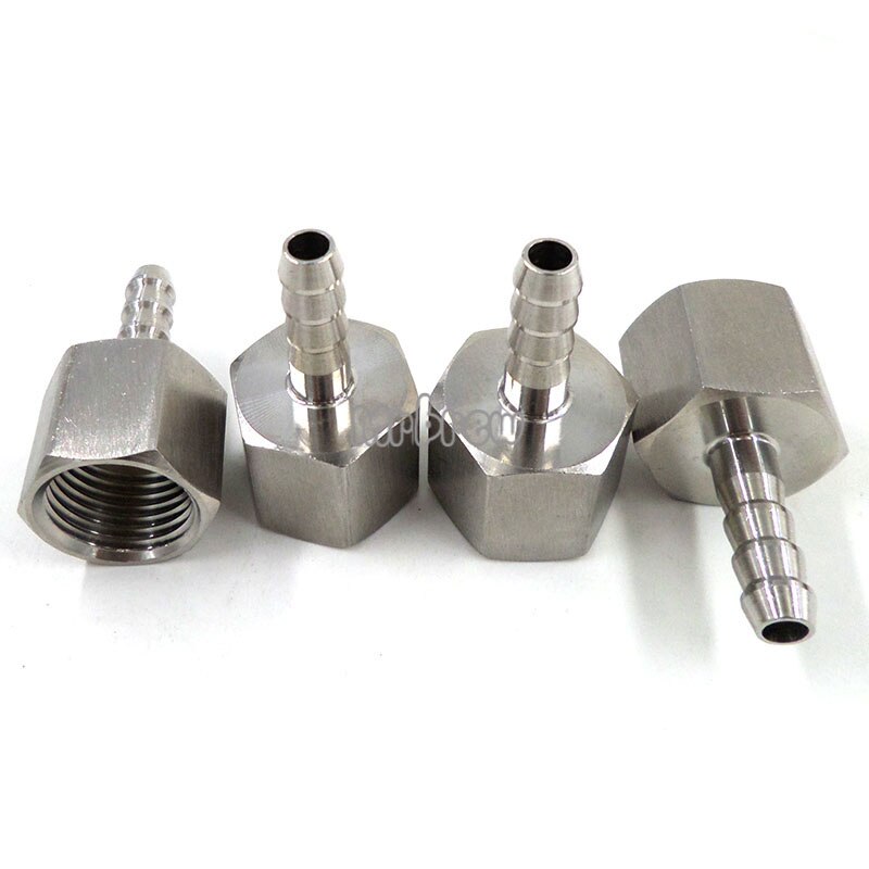 Homebrew Beer 20 Plates Wort Chiller,Plate Heat Exchanger,Stainless Steel 304, 1/2" NPT barb Brewing Chiller with 4pcs Hose Barb