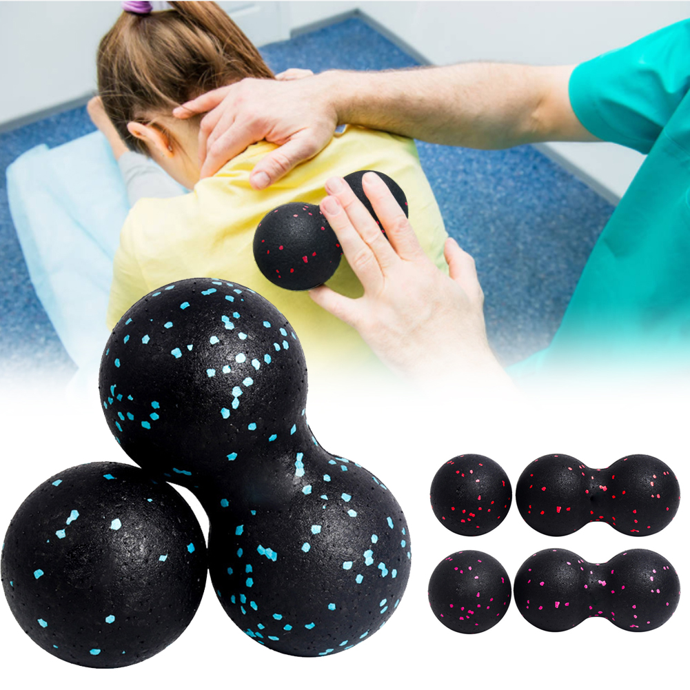 Bola de cacahuete Fascia Ball Set Bola de masaje de tejido profundo de entrenamiento, disparador miofascial, liberación de punto Lacross.e, rodillo muscular YogaBall