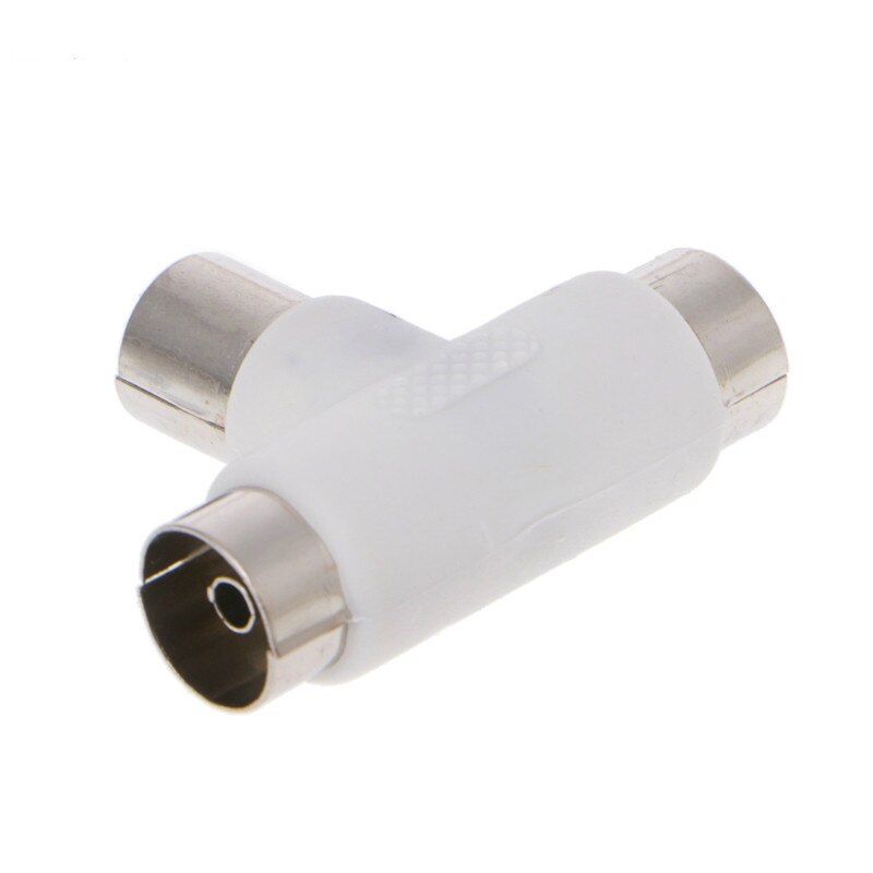 Anpwoo 2 -vejs tv t splitter antenne koaksialkabel han  to 2x hun stik adapter