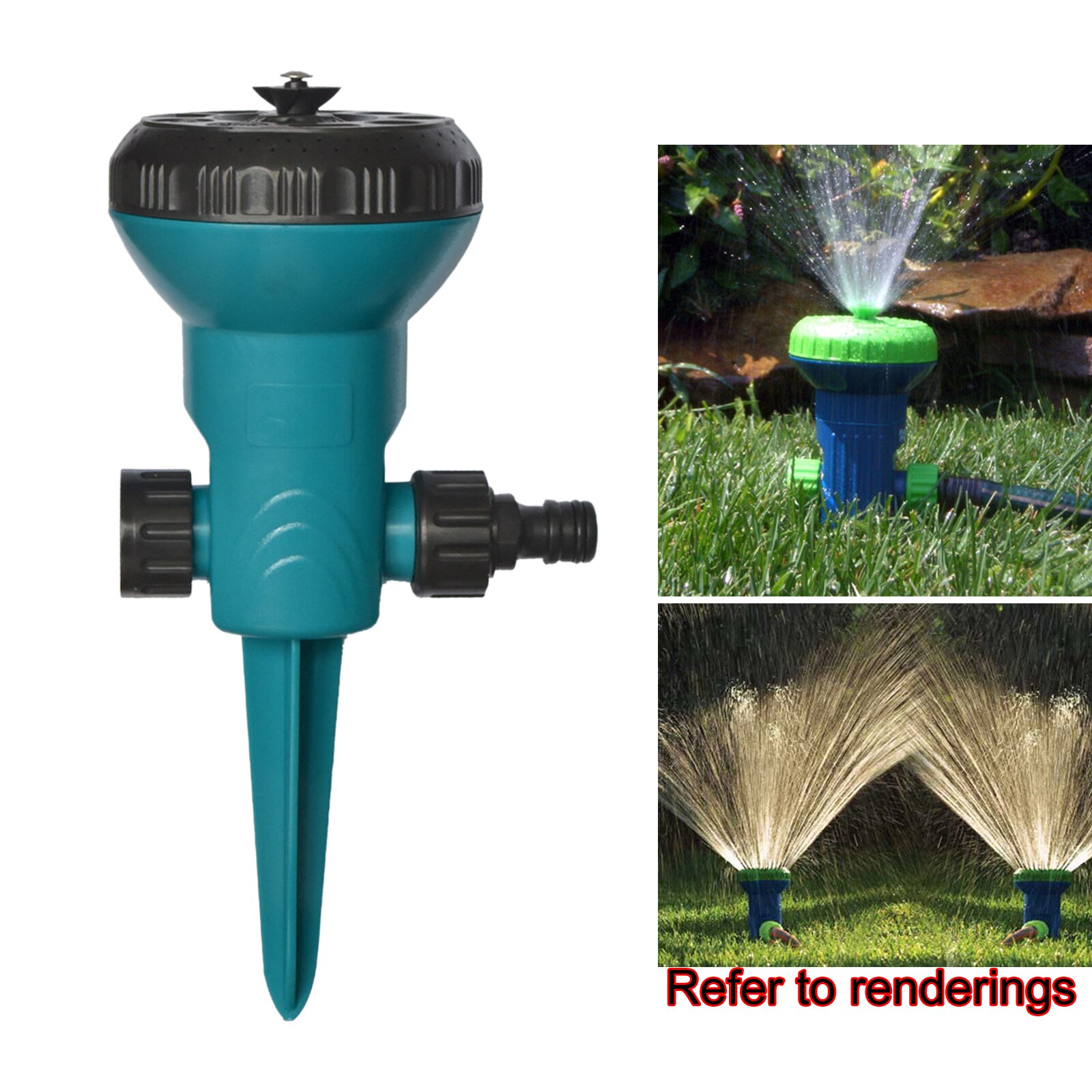 Adjustable Water Sprinklers Rotating Irrigation System for Home Gardening
