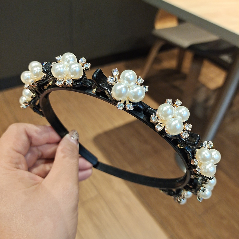 Unisex Alice Hairband Headband Men Women Sports Hair Band Hoop Metal Hoop Double Bangs Hairstyle Hairpin Hair Accessories: Gold