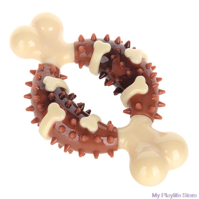 Durable Bone Dog Chew Toy Ergonomic Power Chew Dog Bones Improves Dental Hygiene for Aggressive Chewers Pets Playmate M31 23