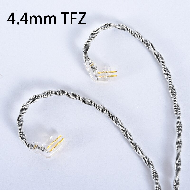 4 rdzenie grafenu ze stopu srebra galwanicznie drut MMCX 0.78mm 2 Pin wymiana słuchawki kabel Audio kabel do aktualizacji: 4.4mm TFZ