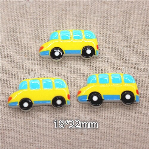 10PCS Mix Stijl Vervoer Hars Auto/Boot/Fiets/Helicopter/Rocket Miniatuur Plaksteen Cabochon DIY Craft scrapbooking: 8