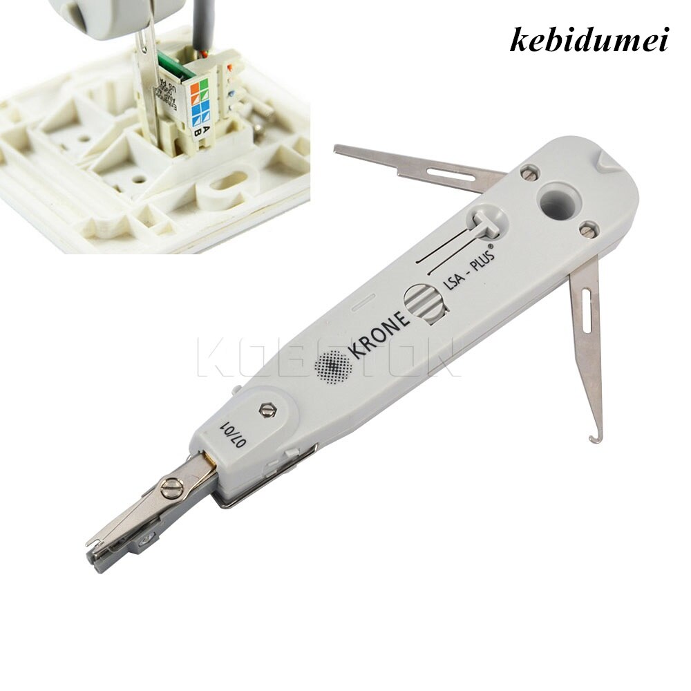 Kebidumei KRONE – outil de télécommunication lsa-plus avec capteur, panneau de raccordement réseau Ethernet, outil de poinçonnage de la plaque frontale RJ11 RJ45