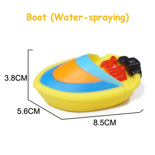 Giocattoli d&#39;acqua per bambini cartone animato classico doccia bagno macchinine treno barche bagno nuoto bagno doccia giocattoli educativi per bambini regalo: BOAT