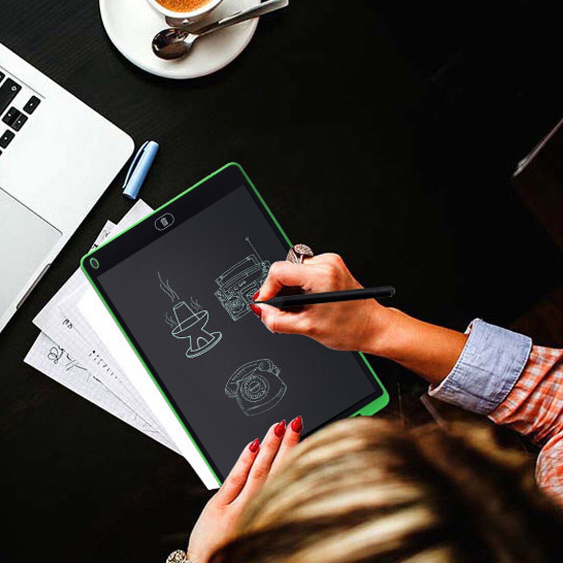 12-Inch LCD Drawing Tablet - Portable Digital Writing Pad for Kids & Home - USB Graphics Tablet