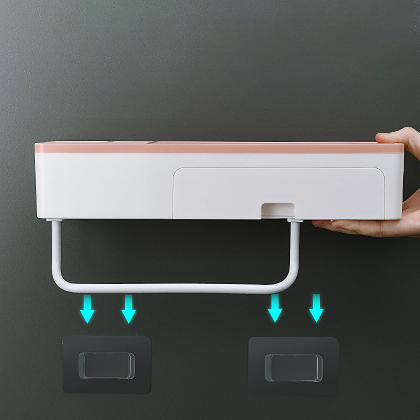 Wall-mounted Bathroom Shelves Storage Baskets with Tower Rack Shower Accessories Bathroom Fixture Multi-Purpose Holder