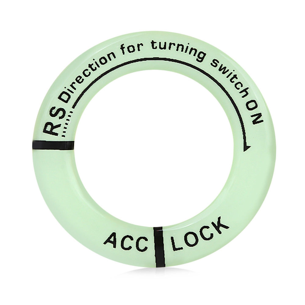 3D Car Ignition Switch Cover Luminous Key Ring Hole Cover Sticker car stickers auto products