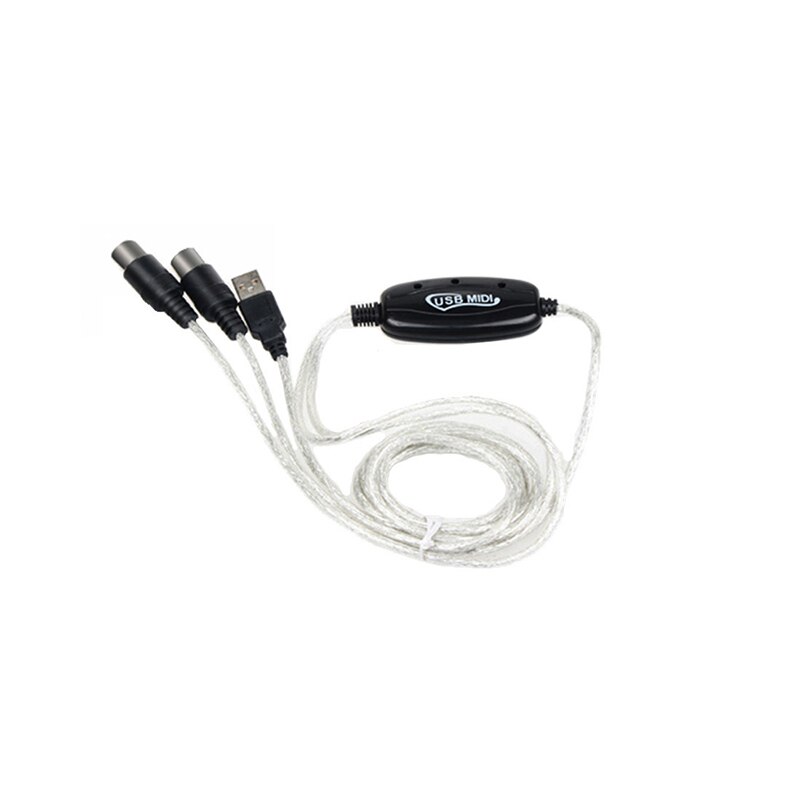 USB Interface To MIDI Converter Music Keyboard Piano USB Connector Music Studio Cord Cable Adapter For Windows Adapter Cord: Default Title