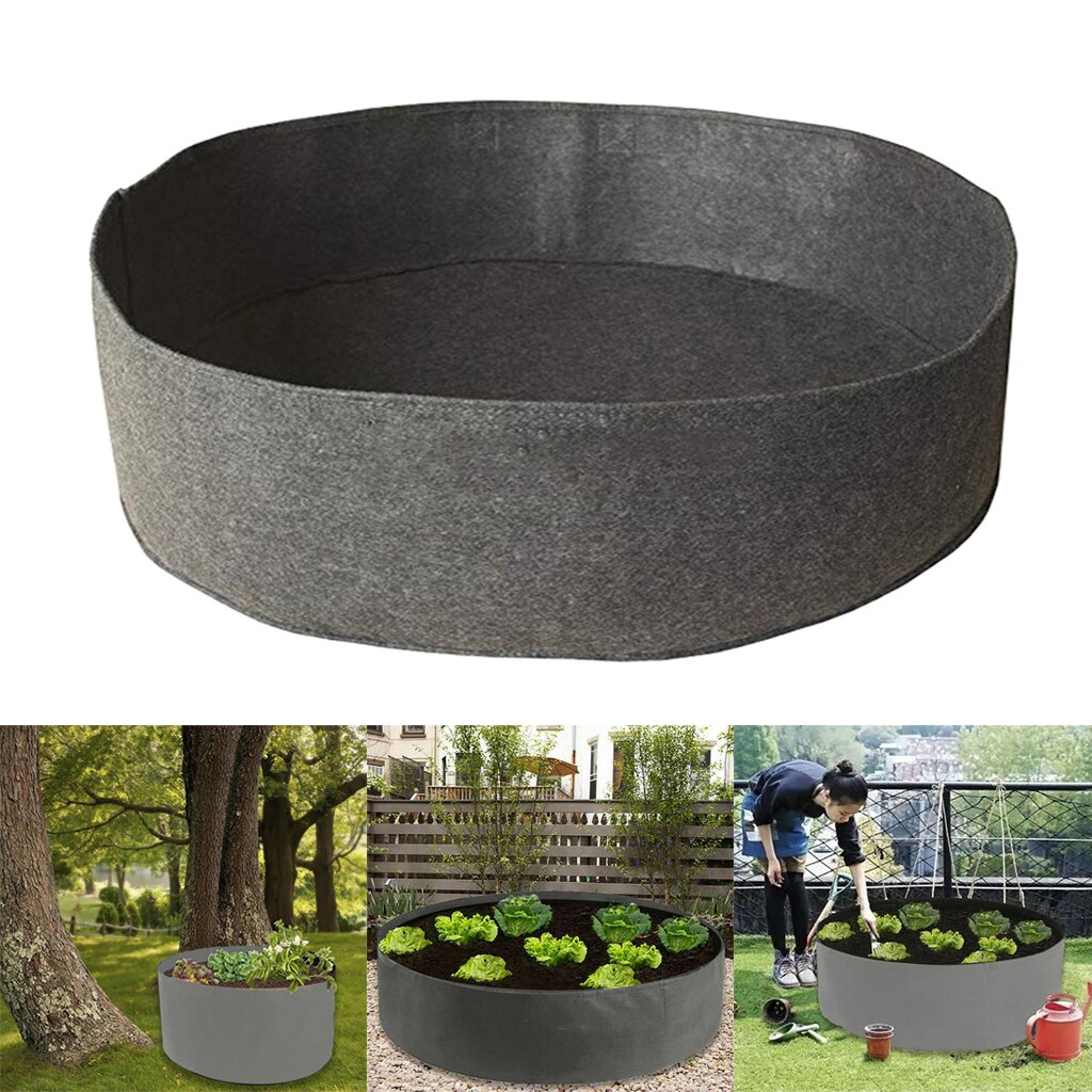 Huis Tuin Groente Fruit Plant Groeit Tas Plant Grow Pot Aardappel Aardbei Stof Voelde Planten Emmer Zak: 90x30cm