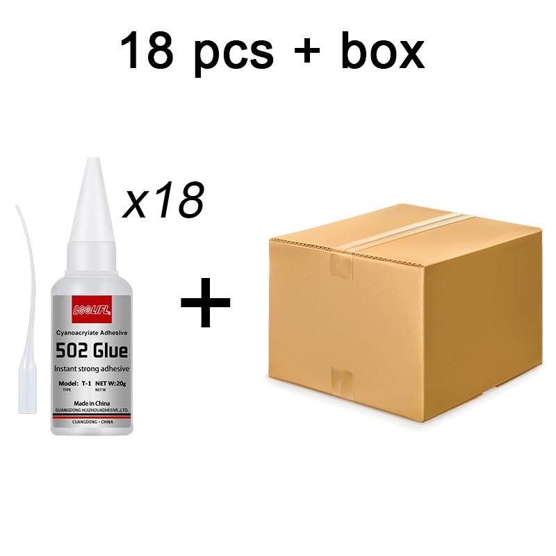 LOOLIFL 1-5pcs 502 superslank, onmiddellijk droogdroog cyanoakrylaat, leer, rubber, hout, metaal, sterk gebonden vloeibare lijm gereedschap: Transparant