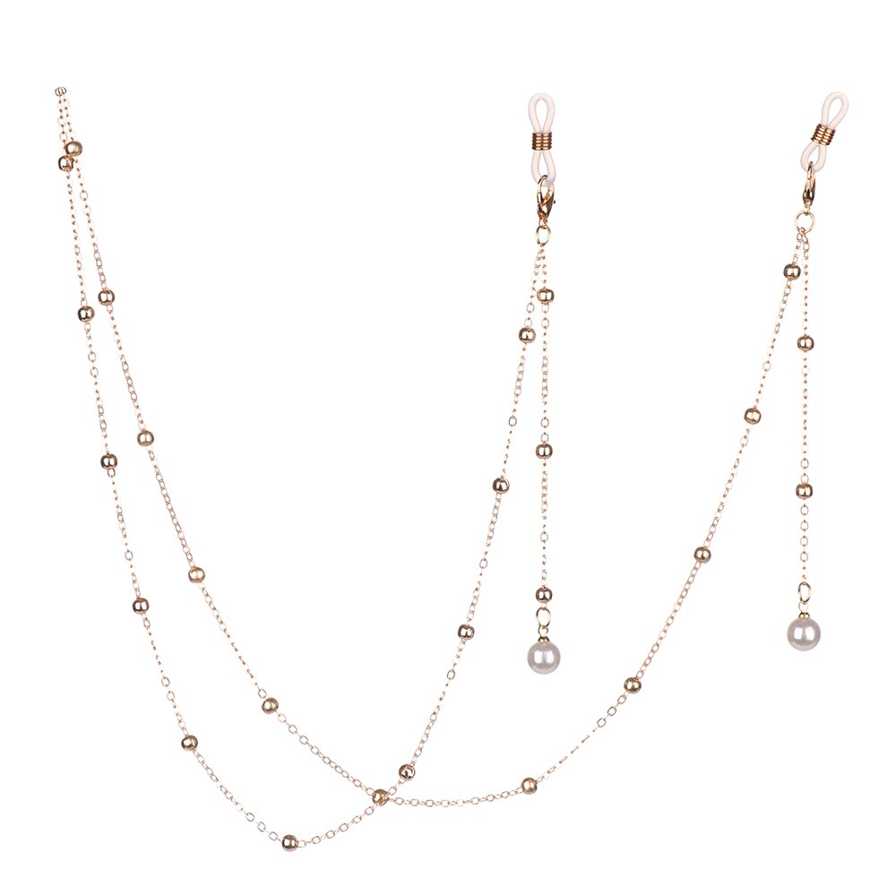 Zeester, schelp, zonnebril, ketting, parels, strass steentjes, brillenkoord, brillenketting, kralen, nekband, touw 70cm: 01