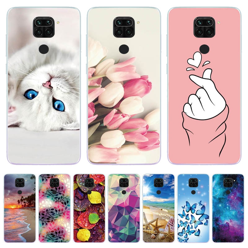 Per Coque Xiaomi Redmi Note 9 custodia 6.53 morbido silicone TPU Cover posteriore carina per Xiaomi Redmi Note 9 Note9 custodia Fundas Etui