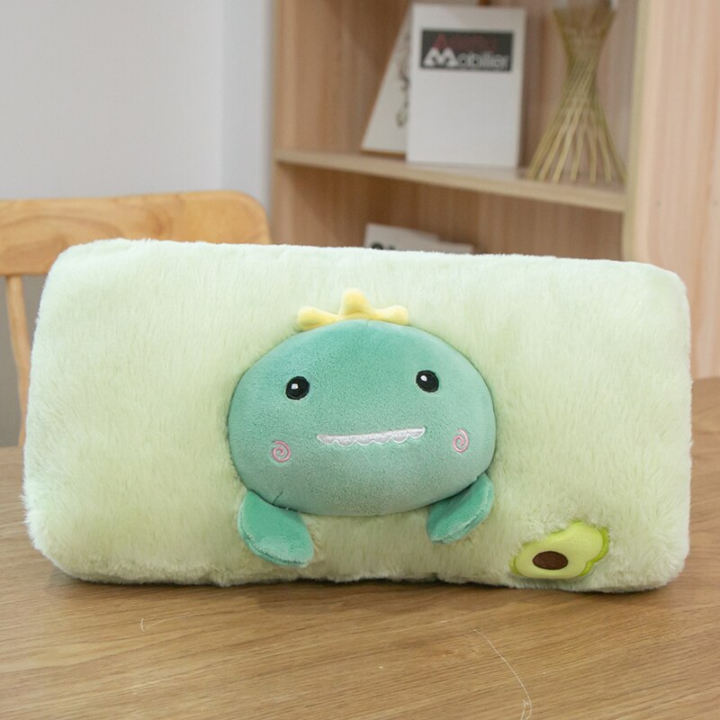 Peluche chauffe-main Kawaii pour filles, jouets en peluche doux, animaux, oreiller, poupée Fruit de dessin animé, de saint valentin pour enfants: avocado