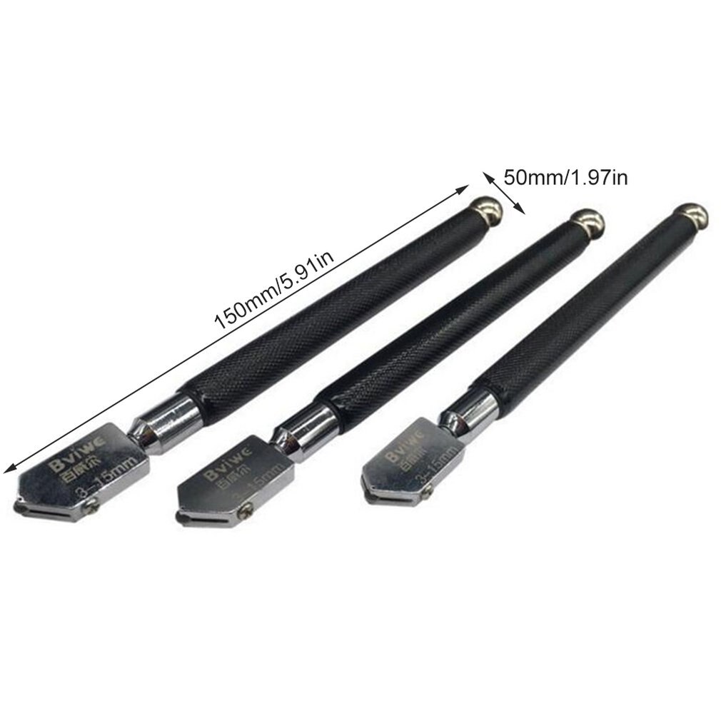 Professionele Glassnijder Ijzeren Handvat Roller Mes Voor Diamond Precision Cutter Wiel Glassnijder Handheld Tegel Gereedschap
