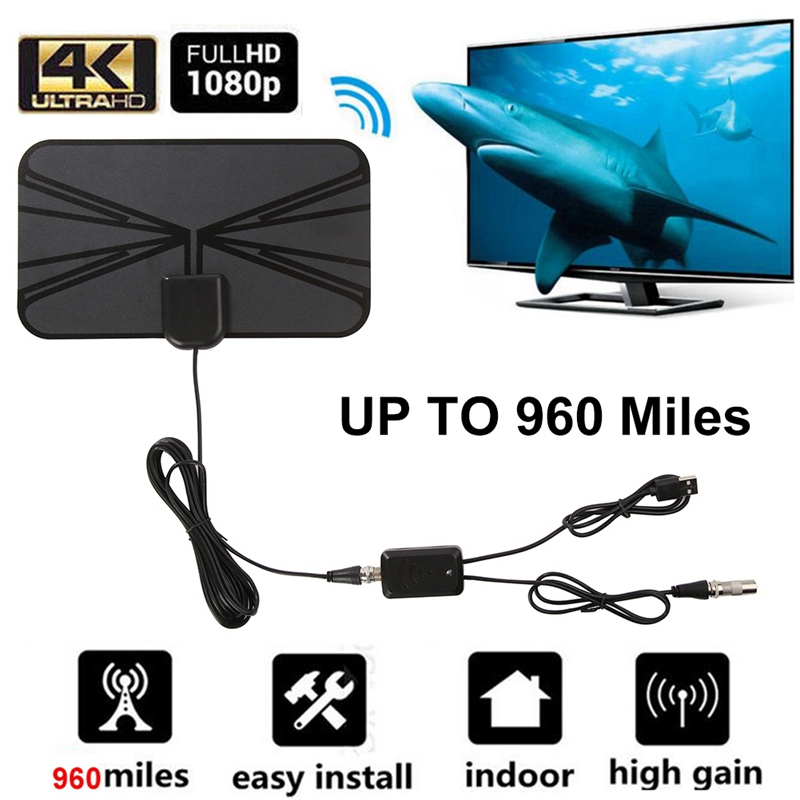 960 Mijl Bereik Antenne Tv Digitale 1080P Skywire Antena Digitale Indoor 4K Tv