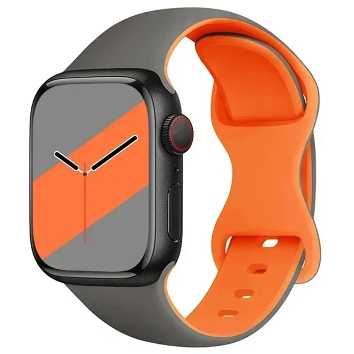 Tofarget sportssilikonrem til apple watch ultra 2 49mm 46mm 45mm 44mm 42mm rem til iwatch series 10 9 8 7 6 5 4 klokkerem
