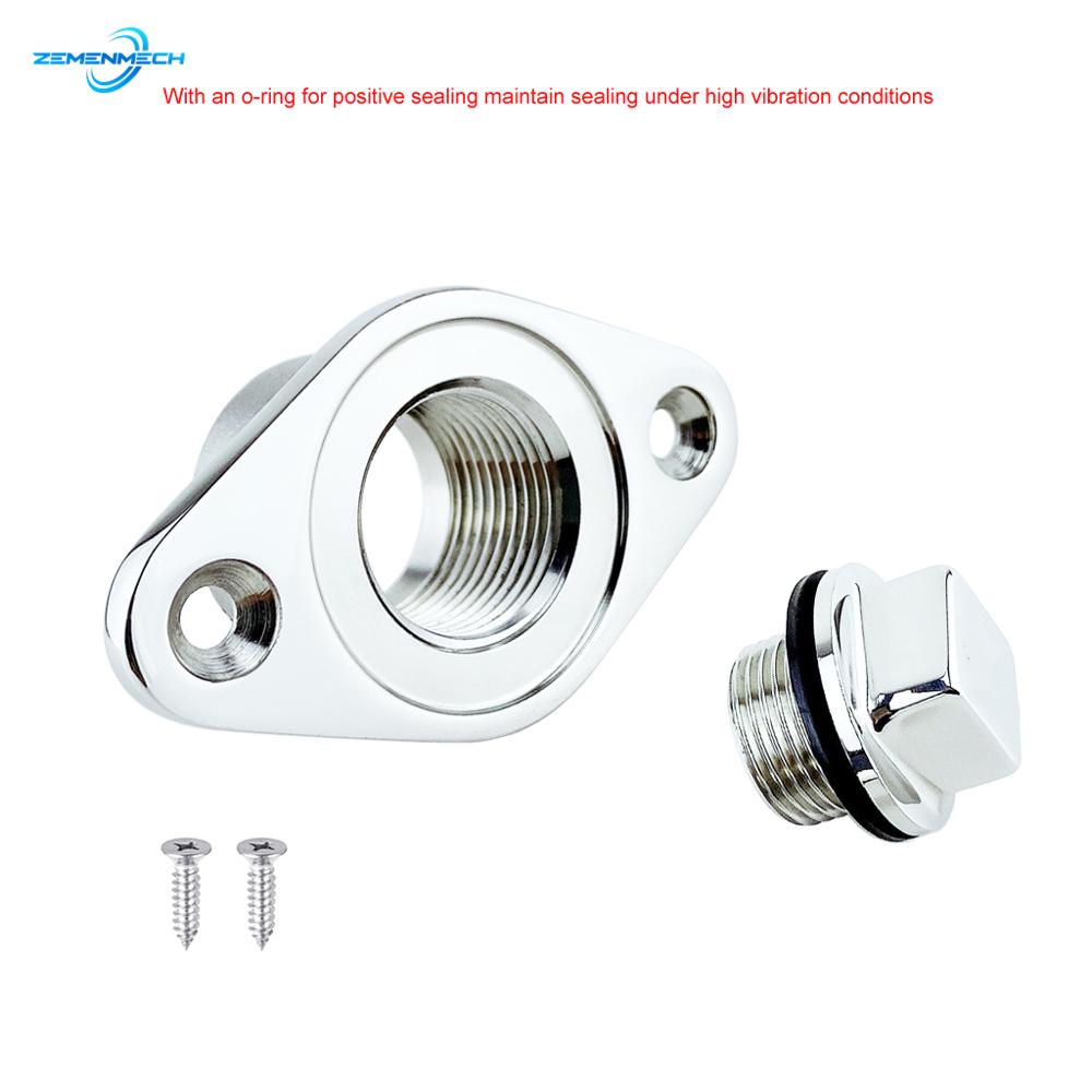 Boot Accessoires 316 Rvs Boot Diamant Garboard Drain Plug Bung Hole Drainage Marine Dinghy Garboard Mariene Hardware