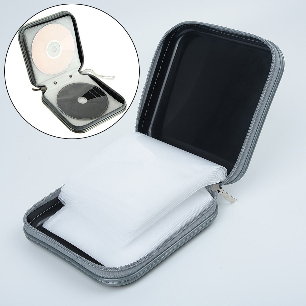 40 Disc Double-side CD DVD Storage Case Organizer ... – Grandado