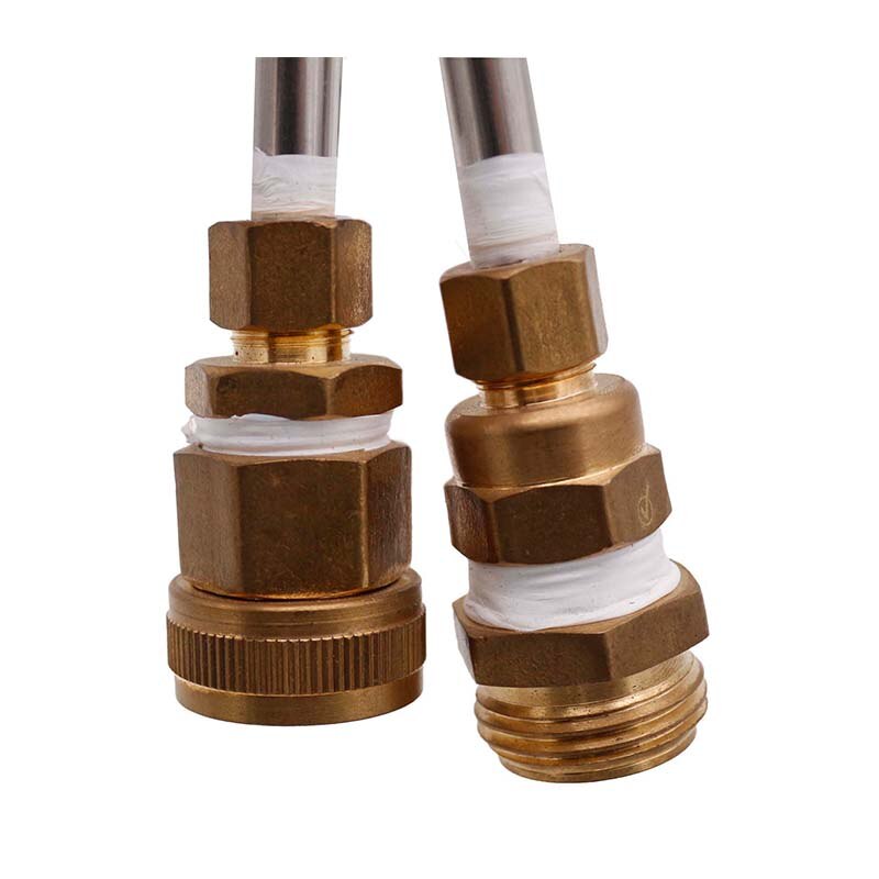 25ft (7.62 m) refroidisseur de moût Super efficace avec raccord de tuyau d'arrosage 3/8 "(9.52) OD 304SS refroidisseur de moût d'immersion de brassage à la maison