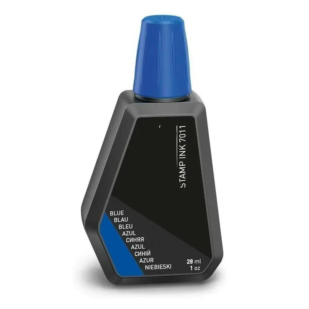 1pcs For Trodat 7011 Back Ink 28-Ml Hygroscopic Re-Ink All Handprint Pad Red, Blue, Black, Green, Purple 5 Colors Hand Tools: Blue