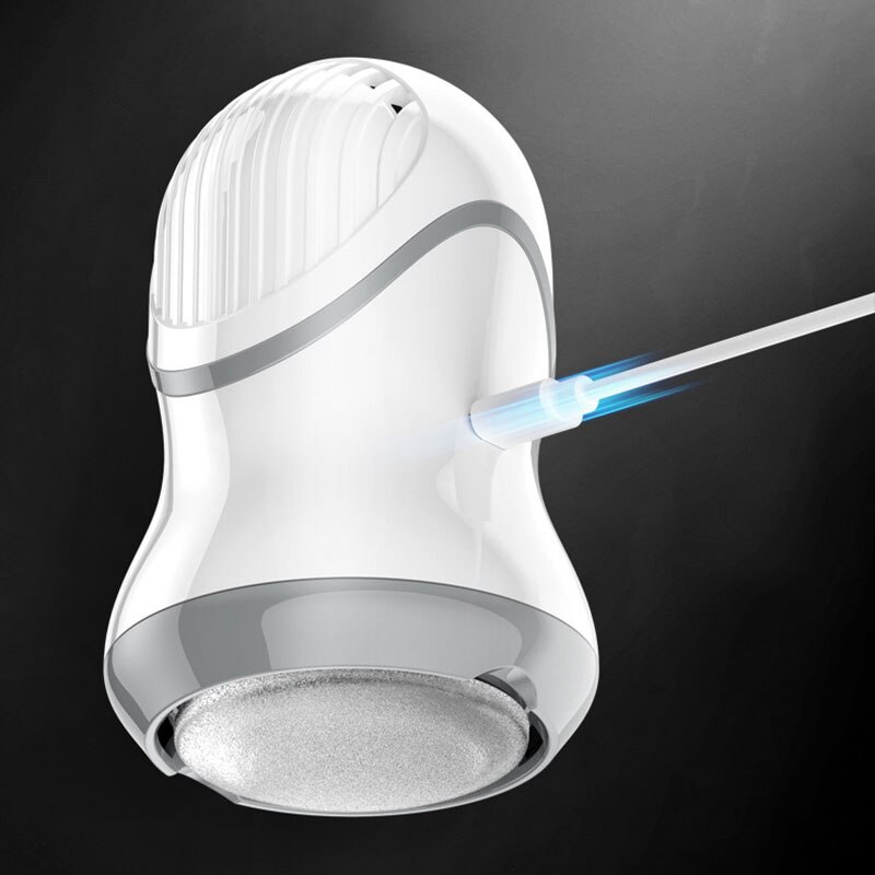 The Rechargeable Electric Foot File Has A Built-in Vacuum for Feet Callus Remover, 2000 RPMs to Remove Dead Skin